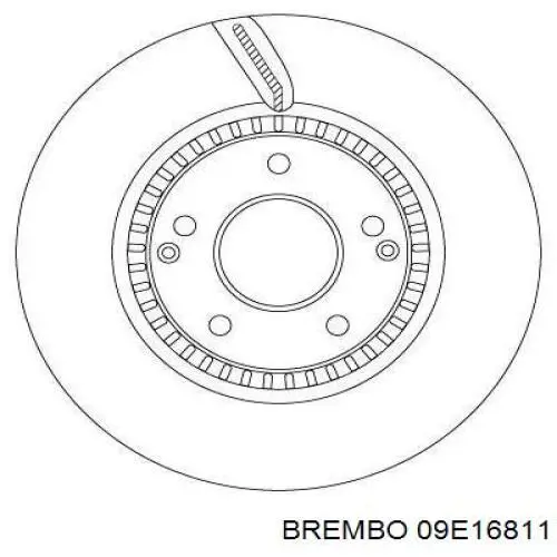 09.E168.11 Brembo disco do freio traseiro