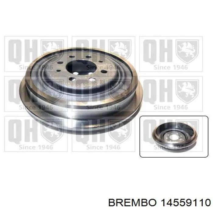 Барабан тормозной задний Brembo 14559110 цена, от 48.01 USD