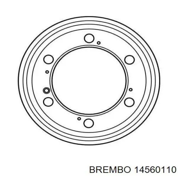 Тормозной барабан 14560110 Brembo