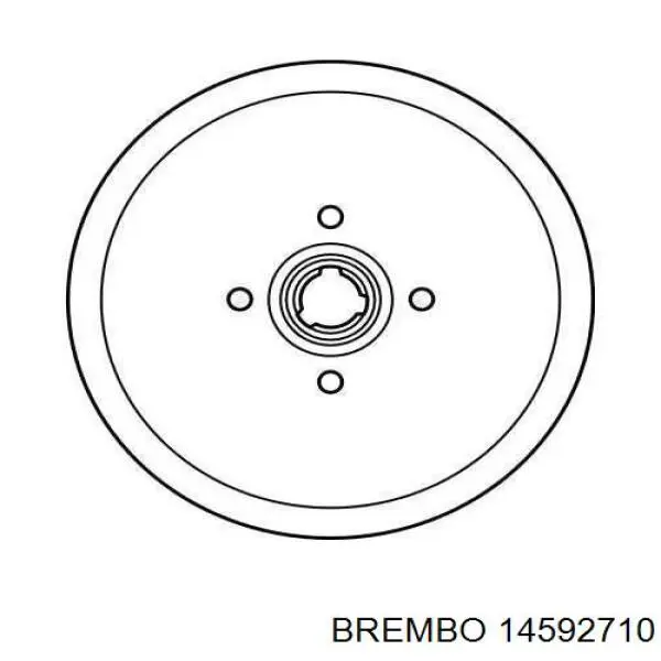 14592710 Brembo Тормозной барабан