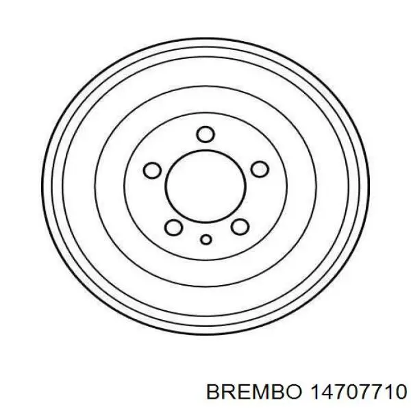 Тормозной барабан 14707710 Brembo