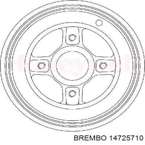 Тормозной барабан 14725710 Brembo