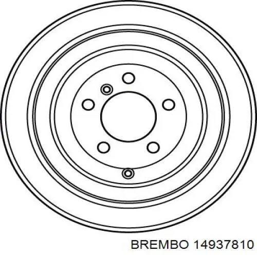 Задний барабан Brembo 14937810