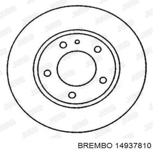 14937810 Brembo Тормозной барабан