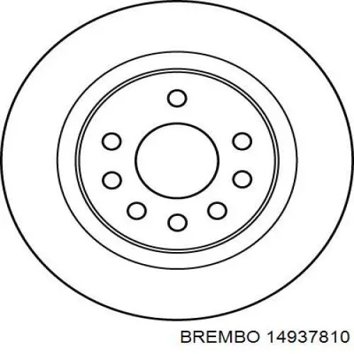 Тормозной барабан 14937810 Brembo