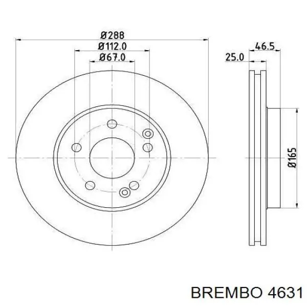 4631 Brembo трос/тяга газа (акселератора)