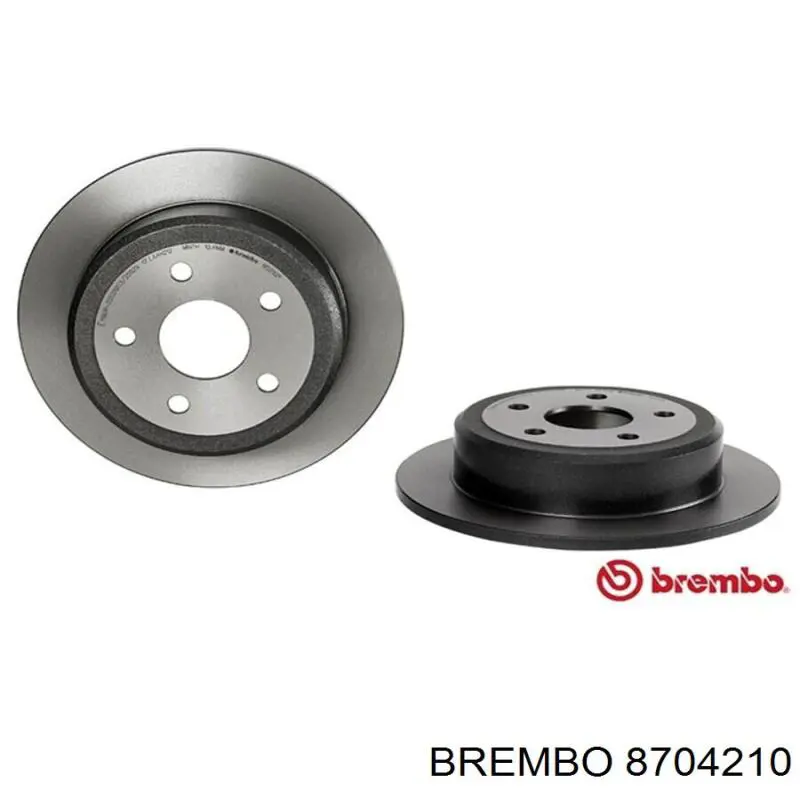 8704210 Brembo диск тормозной задний