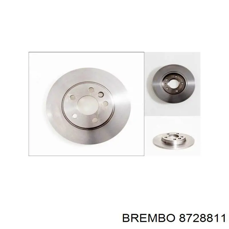 Тормозные диски 8728811 Brembo