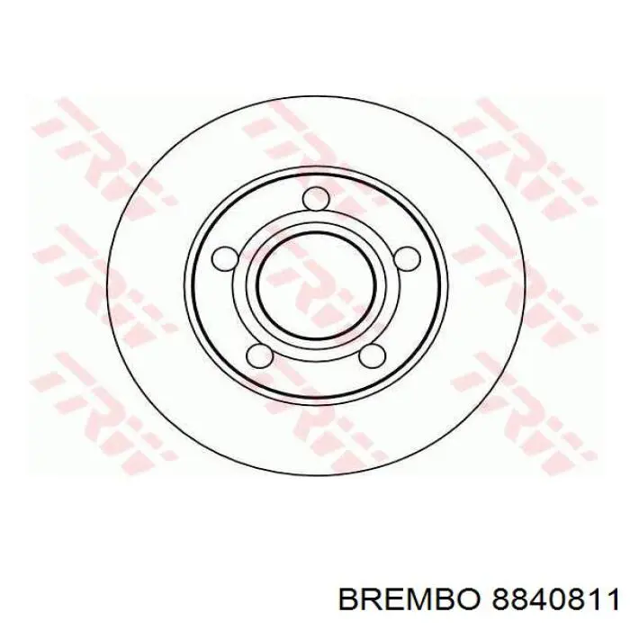 Задний тормозной диск Brembo 8840811 цена, от 26.51 USD