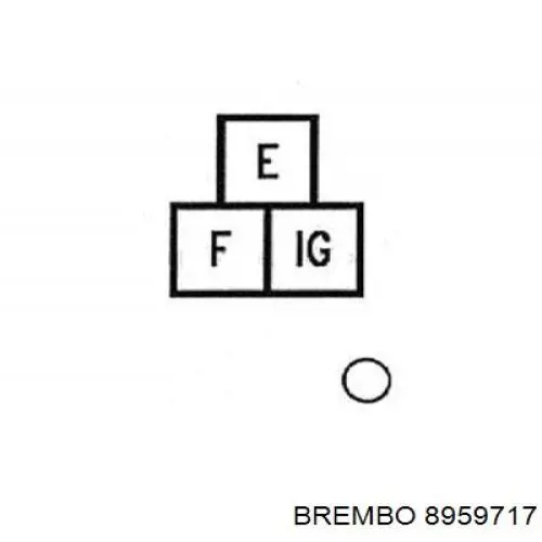 Задний дисковый тормоз Brembo 8959717