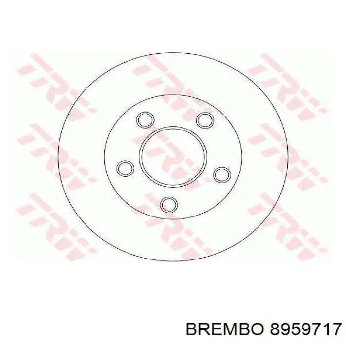 Купить 8959717 Brembo Диск тормозной задний