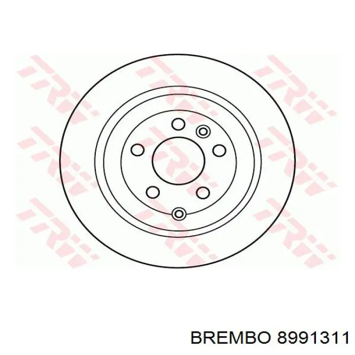Задний дисковый тормоз Brembo 8991311