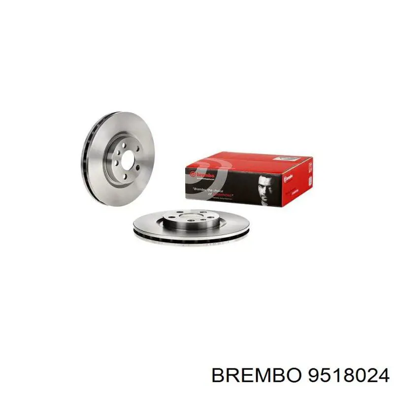 9518024 Brembo диск тормозной передний