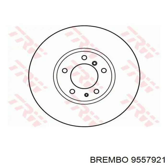 Передние тормозные диски 9557921 Brembo