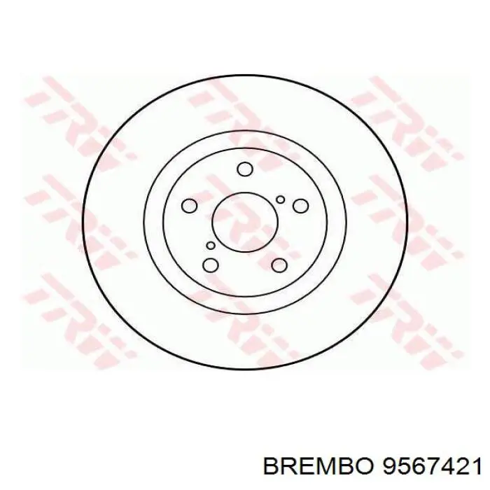 9567421 Brembo Диск тормозной передний