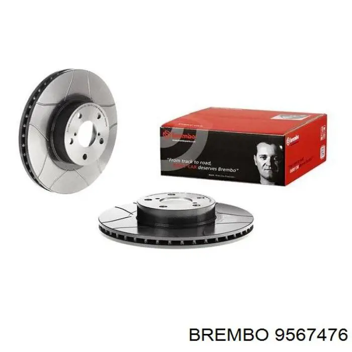 9567476 Brembo диск тормозной передний