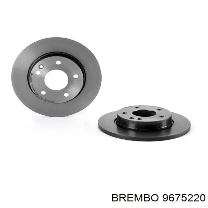 Передние тормозные диски 9675220 Brembo