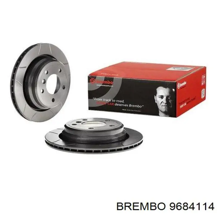 9684114 Brembo диск тормозной задний