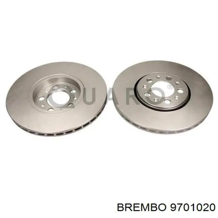 9701020 Brembo диск тормозной передний