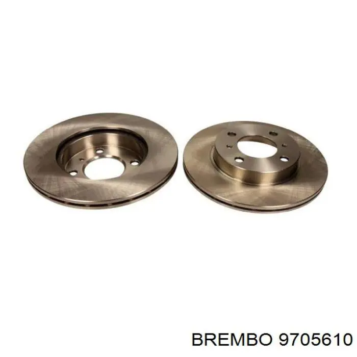 Передние тормозные диски 9705610 Brembo