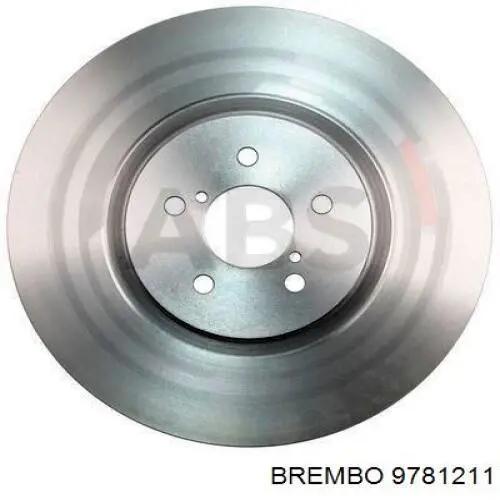 9781211 Brembo диск тормозной передний