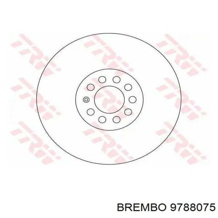 Передний тормозной диск Brembo 9788075