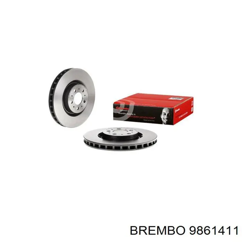 9861411 Brembo Диск тормозной передний