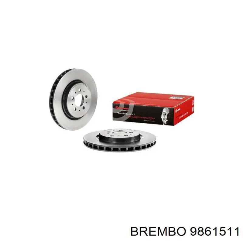 9861511 Brembo диск тормозной задний