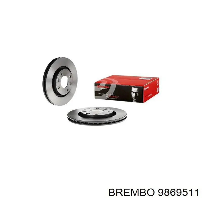 9869511 Brembo диск тормозной передний