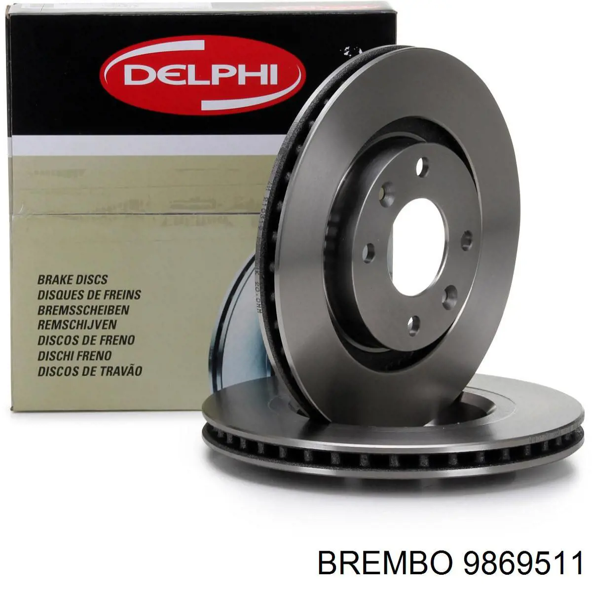 9869511 Brembo Диск тормозной передний