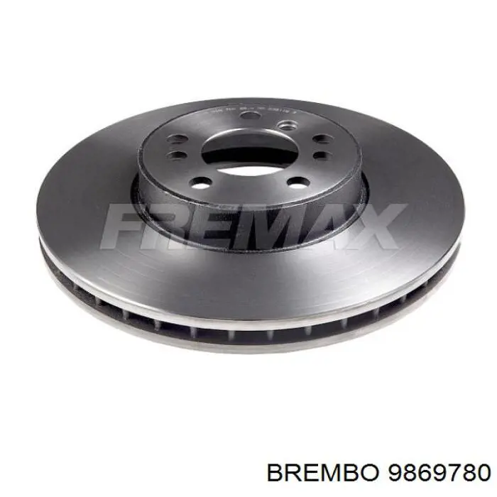 9869780 Brembo диск тормозной передний