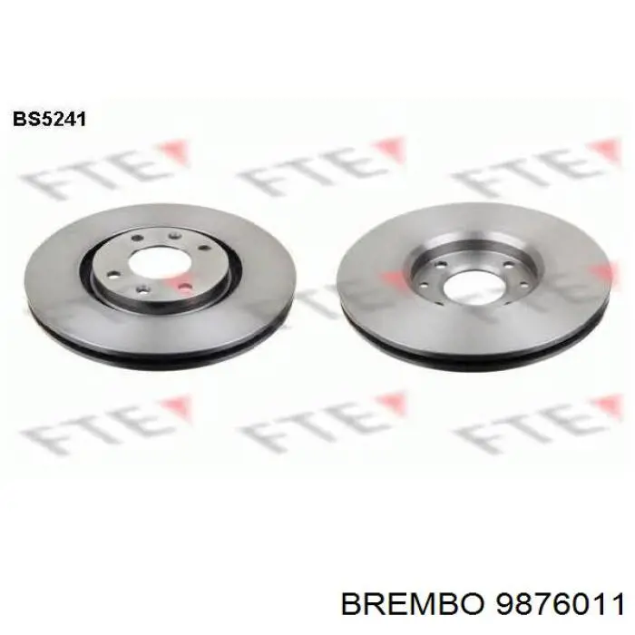 Передний тормозной диск Brembo 9876011