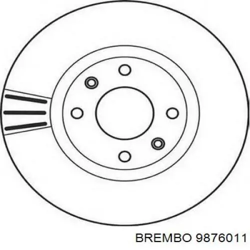 Тормоз дисковый передний Brembo 9876011 цена, от 37.94 USD