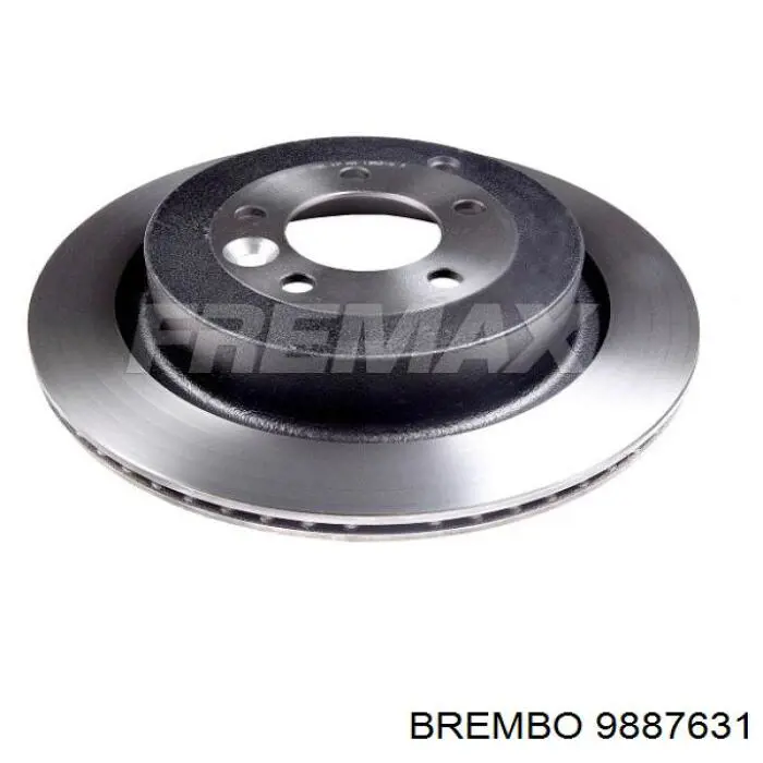 9887631 Brembo диск тормозной задний