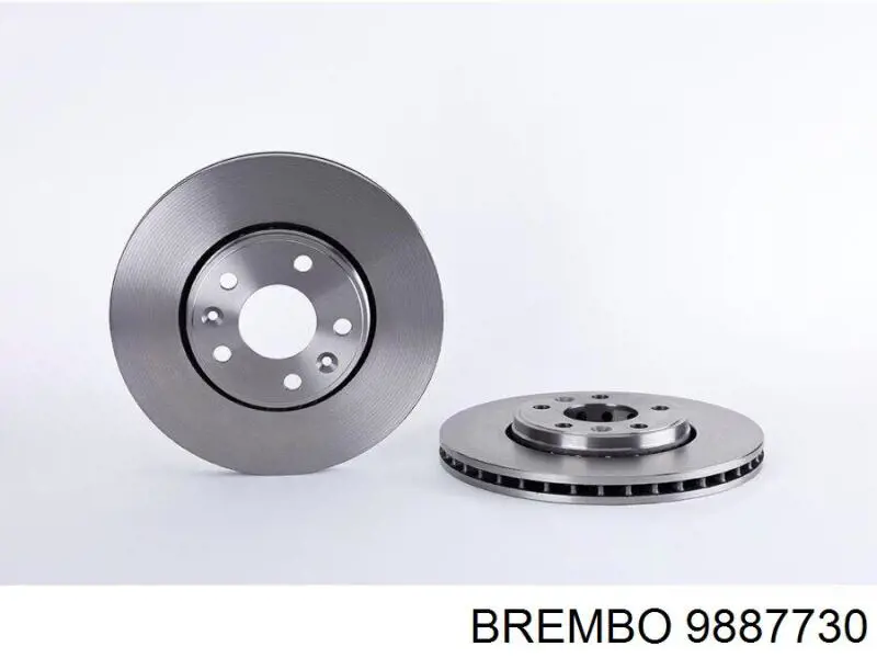 Передние тормозные диски 9887730 Brembo