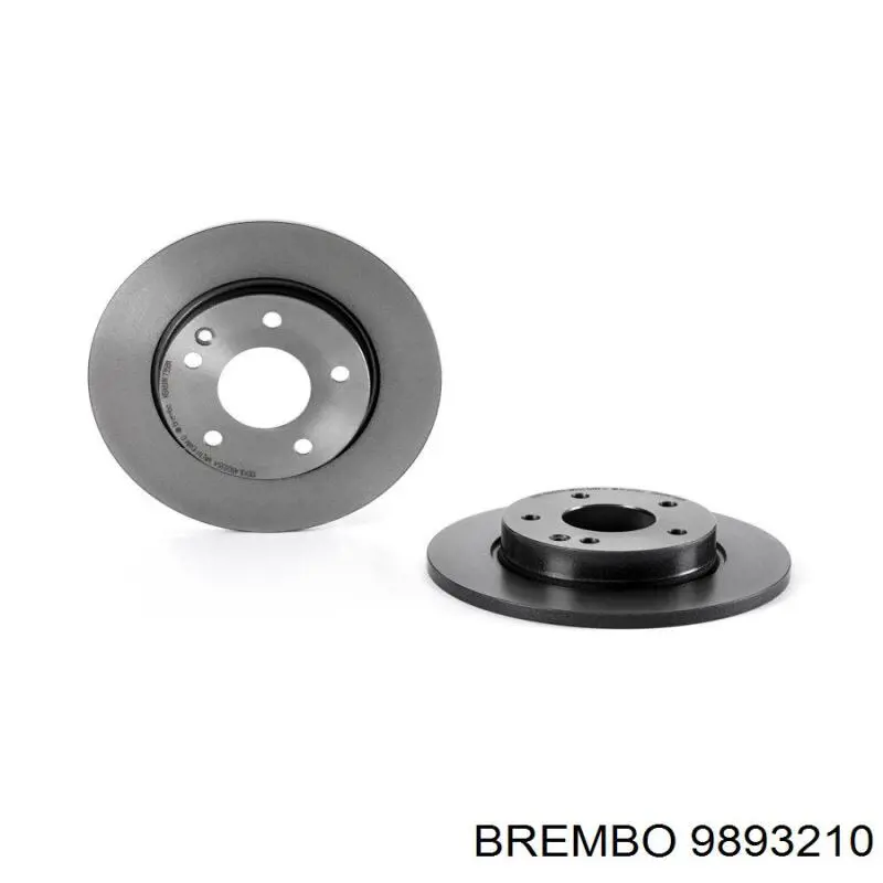 Передние тормозные диски 9893210 Brembo