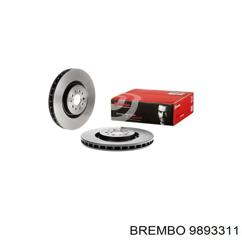 Передние тормозные диски 9893311 Brembo