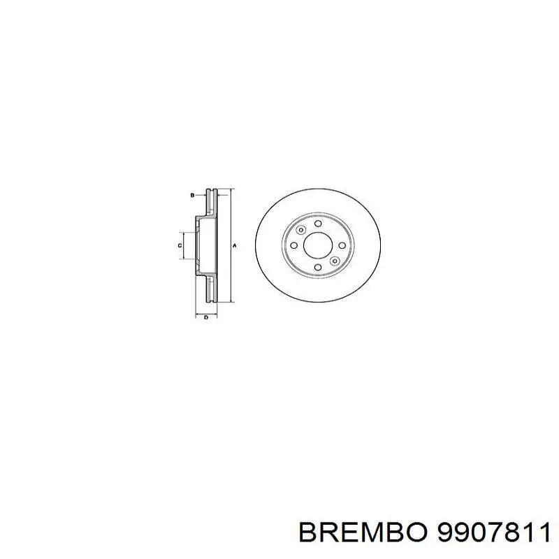 Тормоз дисковый передний Brembo 9907811 цена, от 34.97 USD