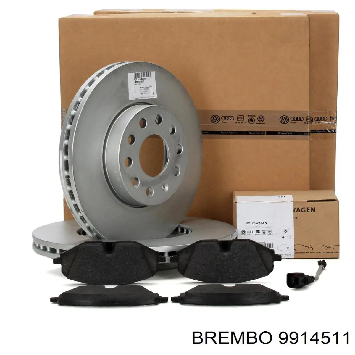 9914511 Brembo Ремкомплект тормозов передних