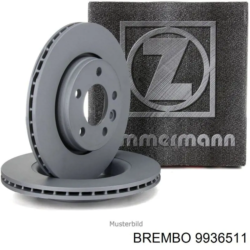 Передние тормозные диски 9936511 Brembo