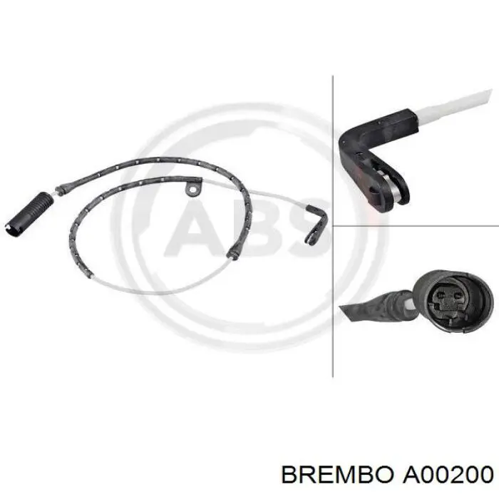 Датчик износа тормозных колодок передний A00200 Brembo