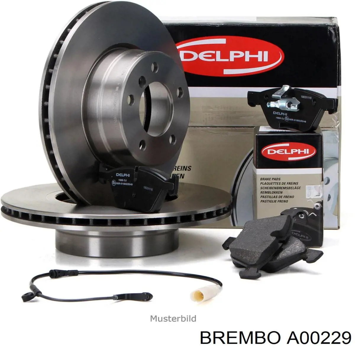 Задний датчик износа тормозных колодок Brembo A00229