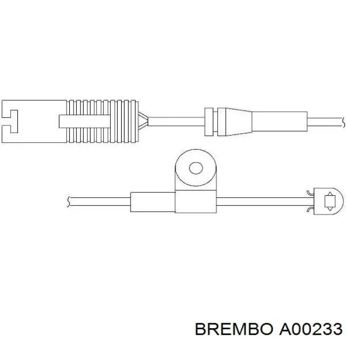 Задний датчик износа тормозных колодок Brembo A00233