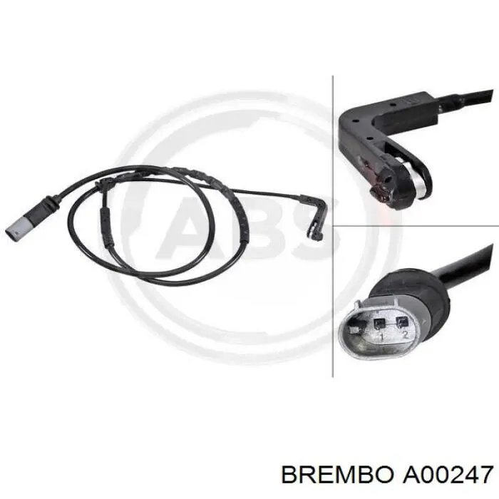 Датчик износа тормозных колодок, задний Brembo A00247 цена, от 10.75 USD