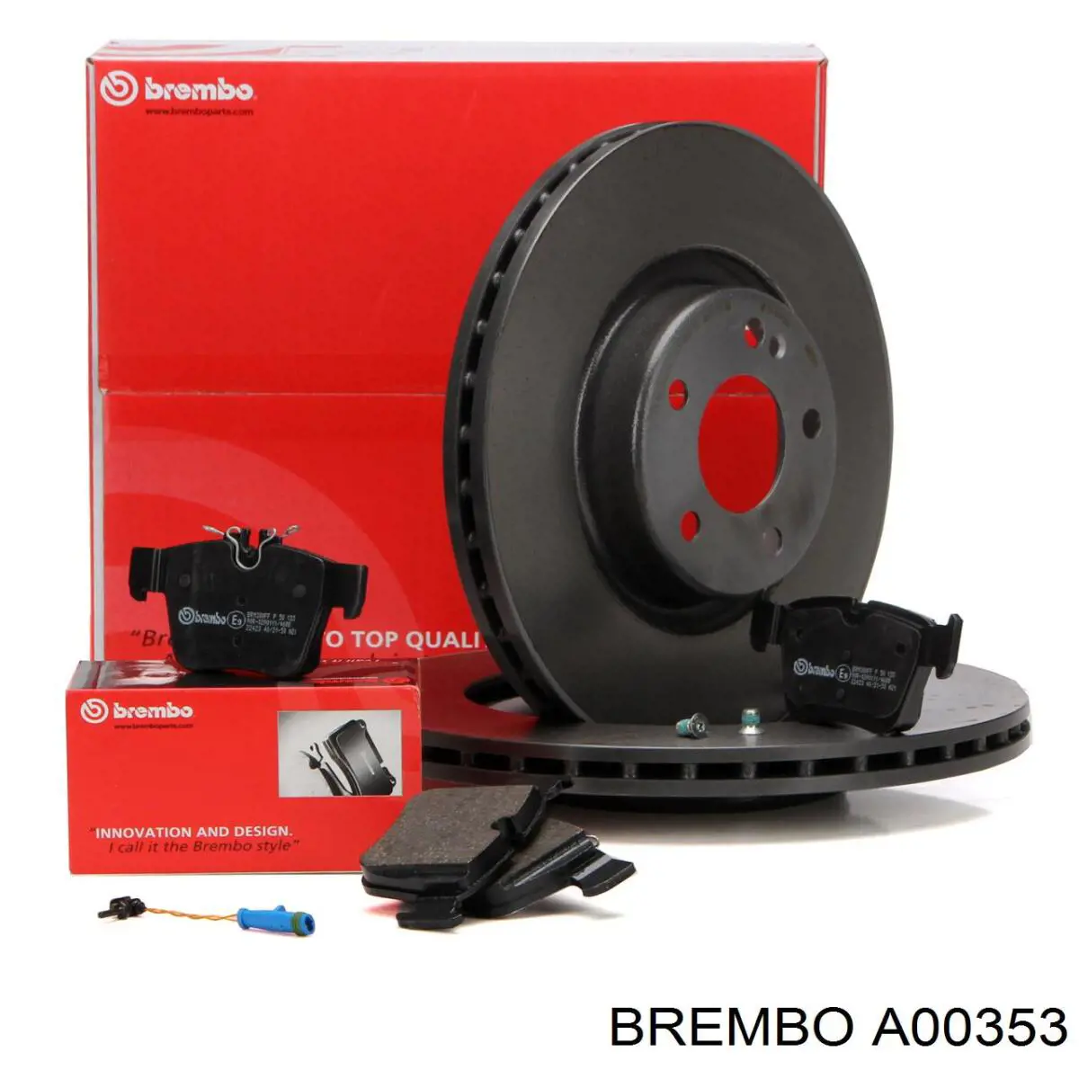 Датчик износа тормозных колодок передний A00353 Brembo