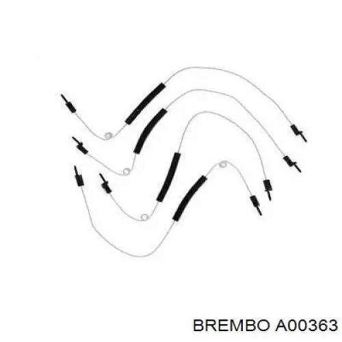 A00363 Brembo сигнализатор, износ тормозных колодок