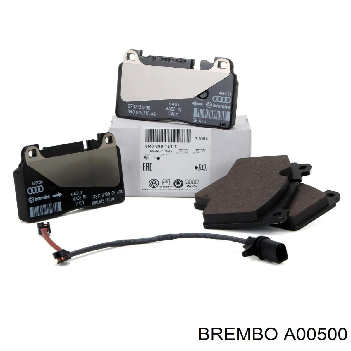 Датчик износа тормозных колодок передний левый Brembo A00500 цена, от 9.47 USD