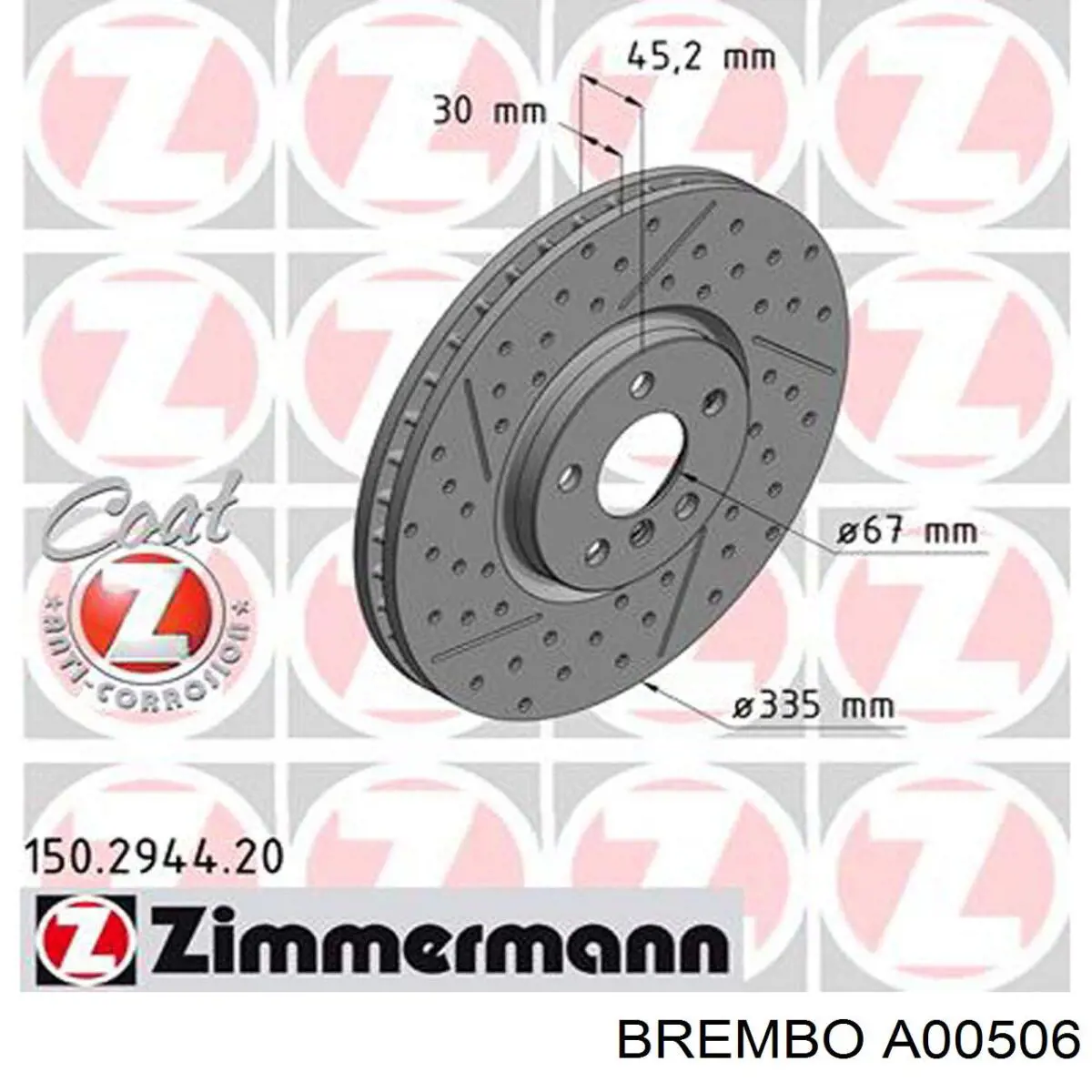 Датчик износа тормозных колодок передний левый A00506 Brembo