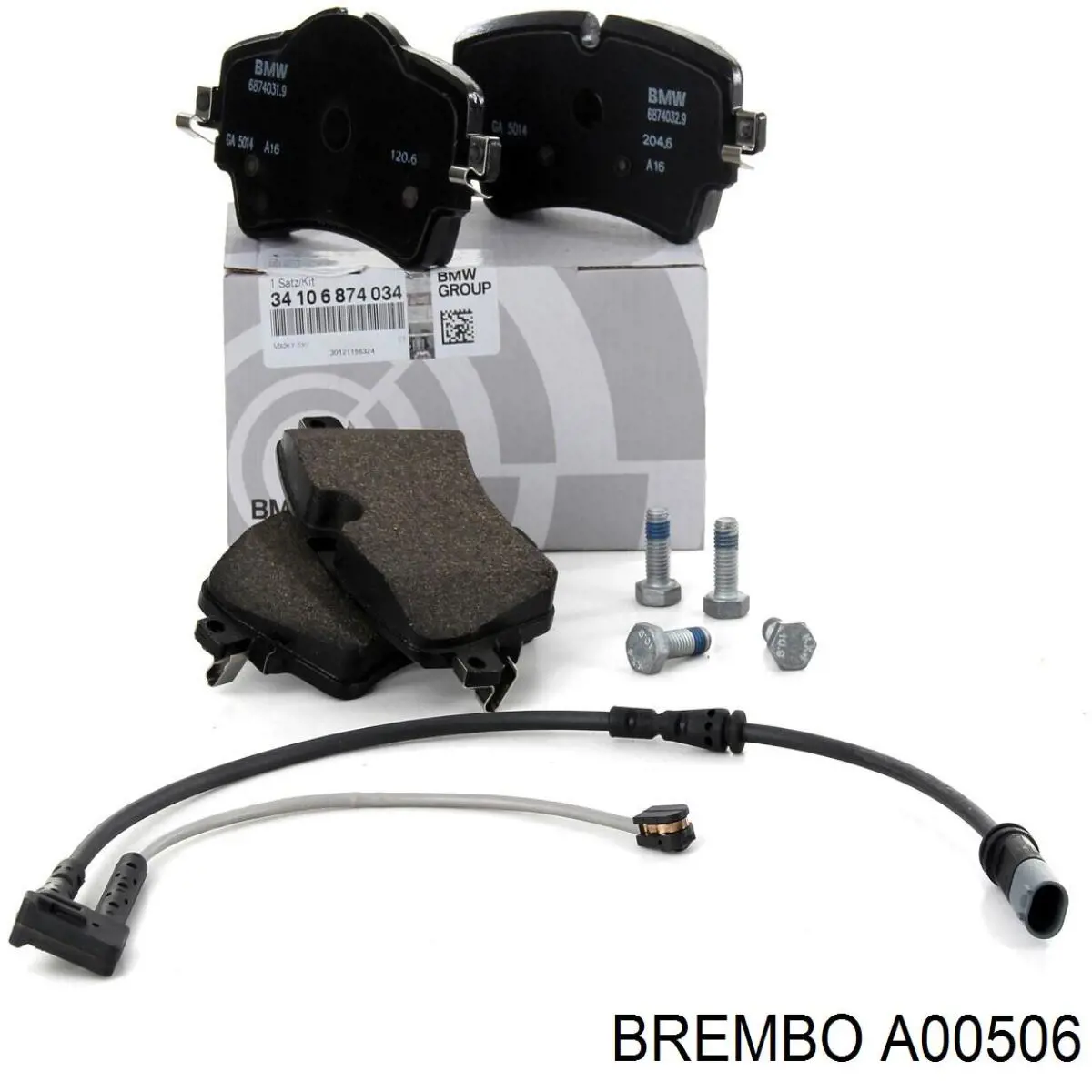 Датчик износа тормозных колодок передний левый Brembo A00506 цена, от 15.34 USD