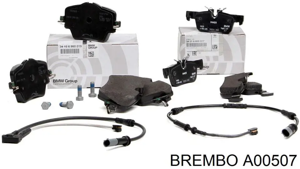 Купить A00507 Brembo Датчик износа тормозных колодок задний